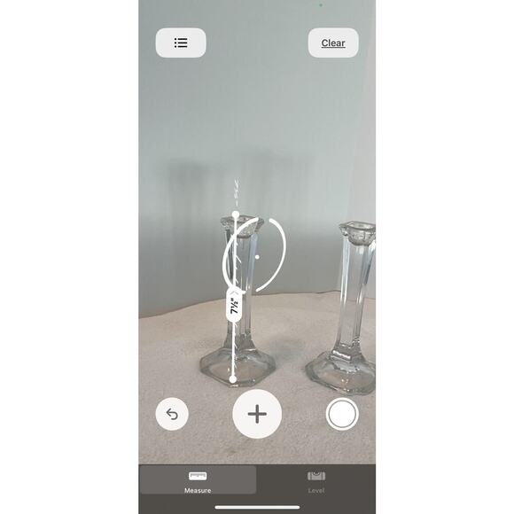 Set of 2 MIKASA 7" Austria Crystal HYDE PARK Candle Stick Taper Candle Holders - Picture 3 of 4